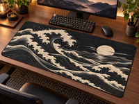 Kuro Wave | Japanese-Inspired Mousepad & Desk Mat