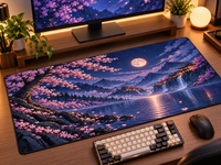 Sakura After Dark | Japanese-Inspired Mousepad & Desk Mat