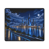 Midnight Circuit | Futuristic City Mousepad & Desk Mat